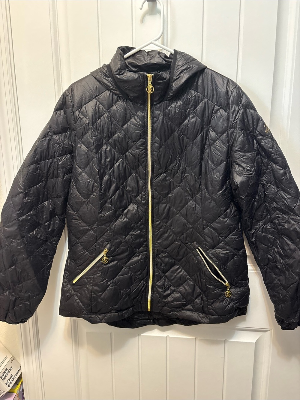 ZeroXposur Black Quilted lightweight Jacket. Folds into small case. Size Large.